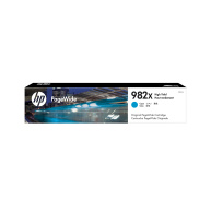 HP 982X High Yield Cyan Original PageWide Cartridge (16,000 pages)