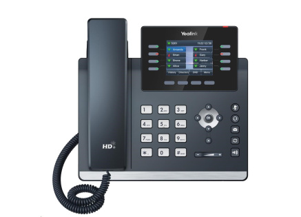 Yealink SIP-T44U SIP telefon, 320x240, grafický 2,8" displej, 2x RJ45 10/100/1000 Mbps, 2xUSB, bez adaptéru Yealink SIP-T44U SIP telefon, 320x240, grafický 2,8" displej, 2x RJ45 10/100/1000 Mbps, 2xUSB, bez adaptéru