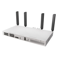 MikroTik CRS418-8P-8G-2S+5axQ2axQ-RM 4x4 MIMO WiFi6 16-portový Gigabit Cloud Router Switch