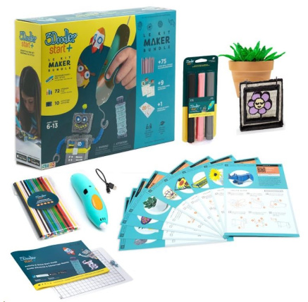 3Doodler 3D Pero Start+ Bundle + 147 náplní, 12 šablon, 9 karet aktivit, podložka 3Doodler 3D Pero Start+ Bundle + 147 náplní, 12 šablon, 9 karet aktivit, podložka