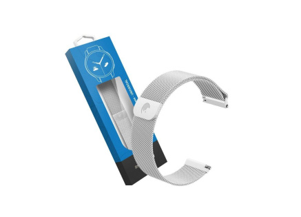 RhinoTech univerzální řemínek milánský tah Quick Release 18mm stříbrný RhinoTech univerzální řemínek milánský tah Quick Release 18mm stříbrný