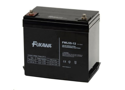 Baterie - FUKAWA FWL 55-12 (12V/55 Ah - M6), životnost 10let
