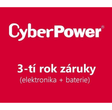 CyberPower 3. rok záruky pro UT1050EG-FR, UT1050EG