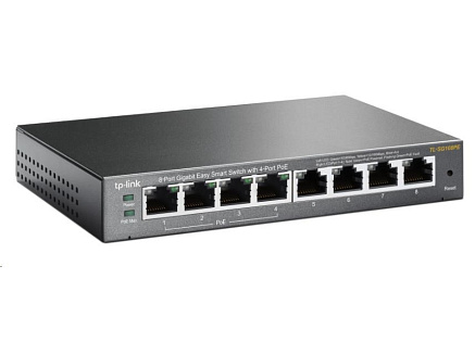 TP-Link Easy Smart switch TL-SG108PE (8xGbE, 4xPoE+, 64W, fanless)