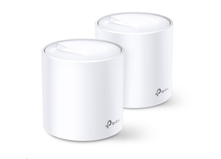 TP-Link Deco X20(2-pack) WiFi6 Mesh (AX1800, 2,4GHz/5GHz, 2xGbELAN/WAN)