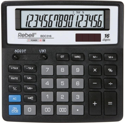 REBELL kalkulačka - RE-BDC316 BX