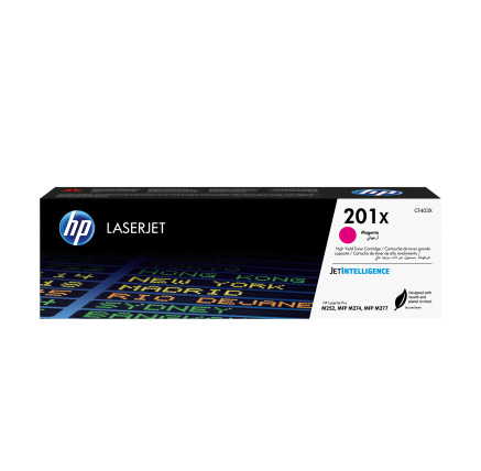 HP 201X High Capacity Magenta LJ Toner Cartridge, CF403X (2,300 pages) HP 201X High Capacity Magenta LJ Toner Cartridge, CF403X (2,300 pages)
