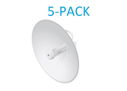 UBNT airMAX PowerBeam5 AC 2x25dBi Gen2, 5-PACK [400mm, Client/AP, 5GHz, airMAX ac, 10/100/1000 Ethernet]
