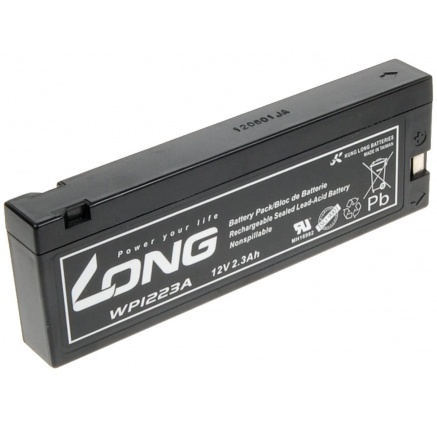 AVACOM Long WP1223A 12V 2,1Ah 25,2Wh olověný akumulátor pro profesionální videokamery a defibrilátory AVACOM Long WP1223A 12V 2,1Ah 25,2Wh olověný akumulátor pro profesionální videokamery a defibrilátory