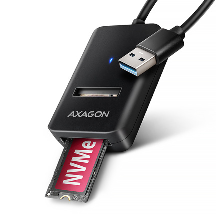 AXAGON ADM2-AM USB-A 10Gbps - M.2 NVMe & SATA SSD adaptér, kabel USB-A 10cm AXAGON ADM2-AM USB-A 10Gbps - M.2 NVMe & SATA SSD adaptér, kabel USB-A 10cm