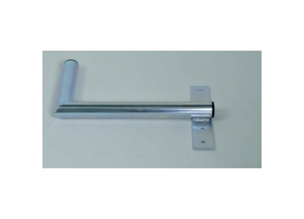 Držák antény na zeď u okna s pásem, pravé uchycení, galvanický zinek, délka 40cm Držák antény na zeď u okna s pásem, pravé uchycení, galvanický zinek, délka 40cm