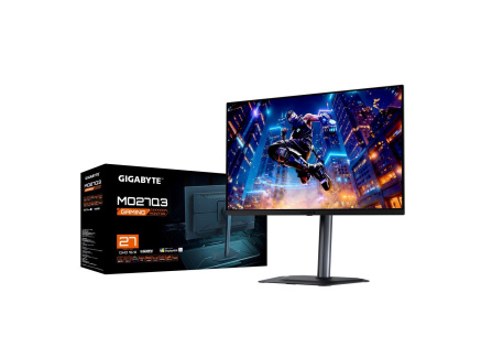 GIGABYTE LCD - 27" Gaming monitor MO27Q3, OLED, 2560x1440 QHD, 360Hz, 1.5M:1, 250cd/m2;1000 cd/m2, 0.03ms, 2xHDMI, 1xDP