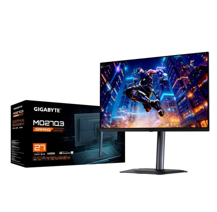 GIGABYTE LCD - 27" Gaming monitor MO27Q3, OLED, 2560x1440 QHD, 240Hz, 1.5M:1, 250cd/m2, 0.03ms, 2xHDMI, 1xDP