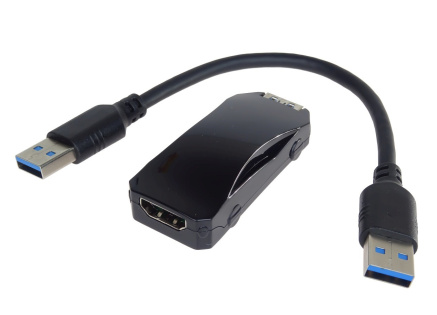 PremiumCord USB 3.0 adaptér na HDMI se zvukem, FULL HD 1080p
