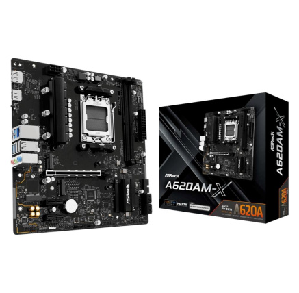 ASRock MB Sc AM5 A620AM-X, AMD A620A, 2xDDR5, 1xHDMI, 1xDP