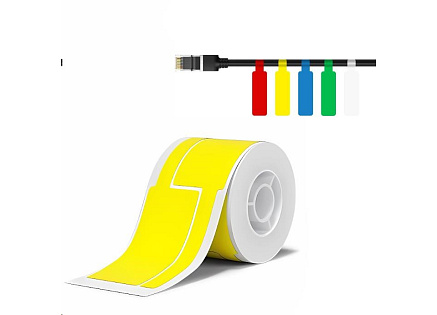 Niimbot štítky na kabely T 25x76mm 200ks Žluté pro B21, B21S, B3, B1S Niimbot štítky na kabely T 25x76mm 200ks Žluté pro B21, B21S, B3, B1S