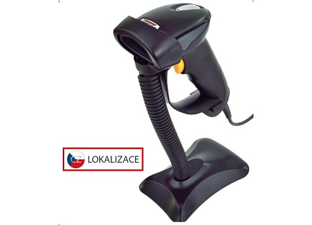 Virtuos CCD čtečka HT-310A s dlouhým dosahem, USB (klávesnice/RS232),stojánek , černá Virtuos CCD čtečka HT-310A s dlouhým dosahem, USB (klávesnice/RS232),stojánek , černá