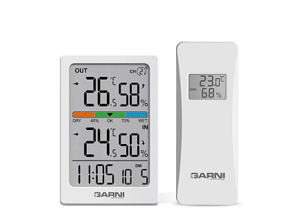 GARNI 155TH - Bezdrátový digitální teploměr s vlhkoměrem GARNI 155TH - Bezdrátový digitální teploměr s vlhkoměrem