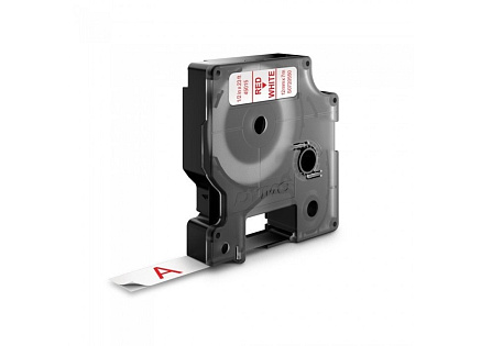 Xerox kompatibilní páska s DYMO 45015, S07205500, 12mm x 7m, červený tisk / bílý podklad, D1 - ALLPRINT