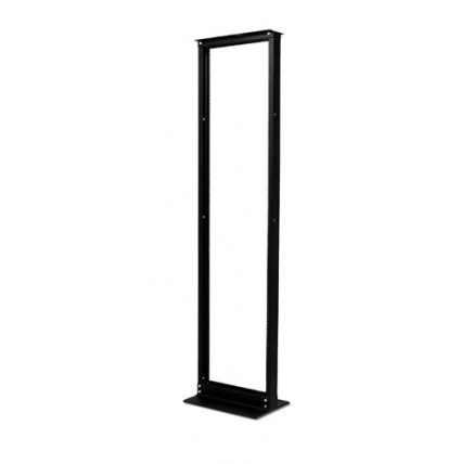 APC NetShelter 2 Post Rack 45U #12-24 Threaded Holes Black