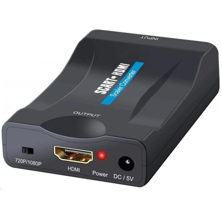 WG - Audio video konvertor SCART na HDMI, černá