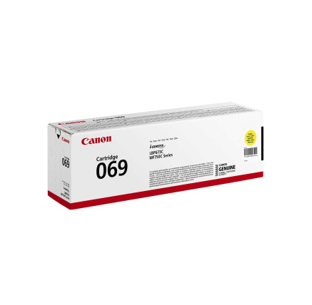 Canon TONER CRG 069Y žlutý pro LBP673Cdw, MF752Cdw a MF754Cdw (1 900 str.) Canon TONER CRG 069Y žlutý pro LBP673Cdw, MF752Cdw a MF754Cdw (1 900 str.)