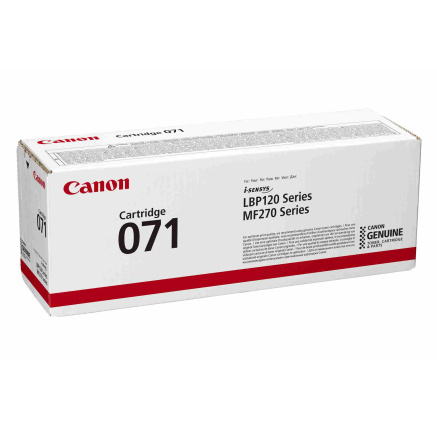 Canon TONER CRG 071BK černý pro MF275dw, MF272dw, LBP122dw (1 200 str.) Canon TONER CRG 071BK černý pro MF275dw, MF272dw, LBP122dw (1 200 str.)