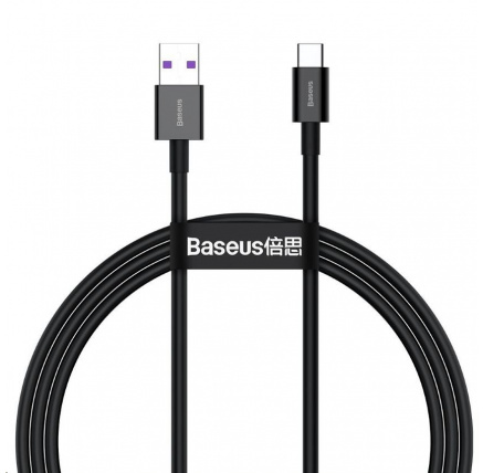 Baseus Superior Series rychlonabíjecí kabel USB/Type-C 66W 1m černá
