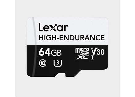Lexar microSDXC High-Endurance UHS-I/U3/10 R100/W35 (V30) 64GB