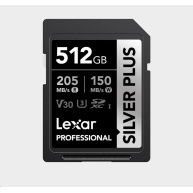 Lexar SDXC Professional SILVER Plus 1066x UHS-I/U3/A2/4K R205/W150 (V30) 512GB