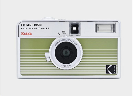 BAZAR - Kodak EKTAR H35N Camera Striped Green - Poškozený obal (Komplet) BAZAR - Kodak EKTAR H35N Camera Striped Green - Poškozený obal (Komplet)