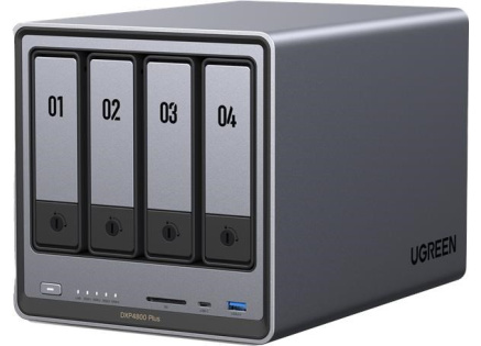 UGREEN NASync DXP4800 Plus (6C/Gold8505/4,4GHz/8GBRAM/4xSATA/2xM.2/1x2,5GbE/1x10GbE/2xUSB2.0/2xUSB3.2/1xUSB-C/HDMI/SD)