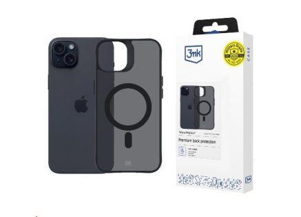 3mk ochranný kryt Smoke MagCase pro Apple iPhone 15 3mk ochranný kryt Smoke MagCase pro Apple iPhone 15
