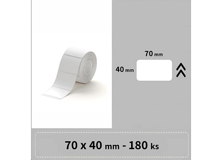 BAZAR - Niimbot štítky RP 70x40mm 180ks Bílé pro B3S - Poškozený obal (Komplet)