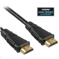PREMIUMCORD Kabel HDMI 3m High Speed + Ethernet (v1.4), zlacené konektory