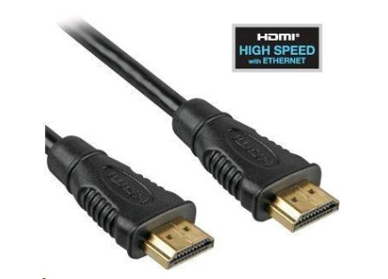 PREMIUMCORD Kabel HDMI 3m High Speed + Ethernet (v1.4), zlacené konektory