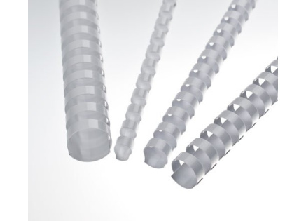 Plastové hřbety 38 bílé