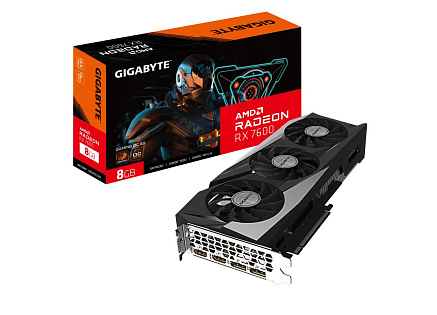 GIGABYTE VGA AMD Radeon RX 7600 GAMING OC 8G, 8G GDDR6, 2xDP, 2xHDMI