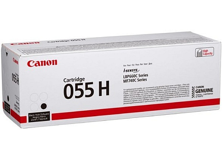 Canon TONER CRG-055H černý pro i-SENSYS LBP663Cdw, LBP664Cx, MF742Cdw, MF744Cdw (7 600 str.) Canon TONER CRG-055H černý pro i-SENSYS LBP663Cdw, LBP664Cx, MF742Cdw, MF744Cdw (7 600 str.)