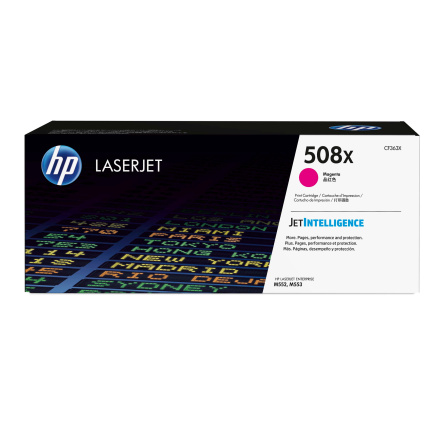 HP 508X High Yield Magenta LJ Toner Cartridge, CF363X (9,500 pages) HP 508X High Yield Magenta LJ Toner Cartridge, CF363X (9,500 pages)