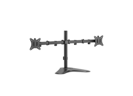 Držák monitoru Brateck LDT66-T024 dvě kloubová ramena vedle sebe na tyčovém držáku samostatně stojící Držák monitoru Brateck LDT66-T024 dvě kloubová ramena vedle sebe na tyčovém držáku samostatně stojící