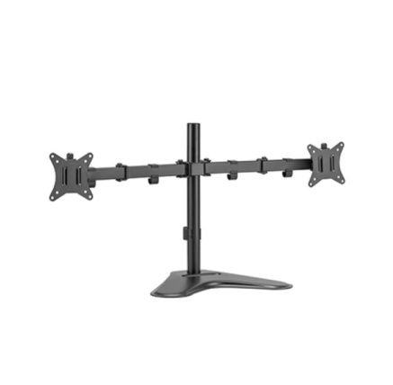 Držák monitoru Brateck LDT66-T024 dvě kloubová ramena vedle sebe na tyčovém držáku samostatně stojící
