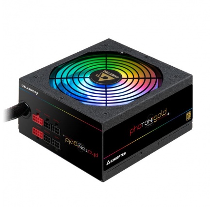 CHIEFTEC zdroj Photon Gold, GDP-650C-RGB, 650W, ATX-12V V.2.3/EPS-1alt01-202V, PS-2, 14cm RGB fan, >90%
