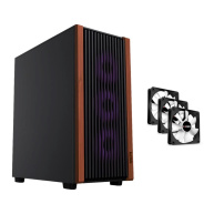 1stCOOL skříň G6 Noble, Mid Tower, ATX, AU, 3x 120mm Fan, Černá