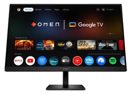 LCD HP OMEN 32x; 80 cm, 31,5", 4k IPS; 144Hz; 400 nits;Google TV,  HDMI 2.0,DP 1.4;USB-C 65W PD,USB-A