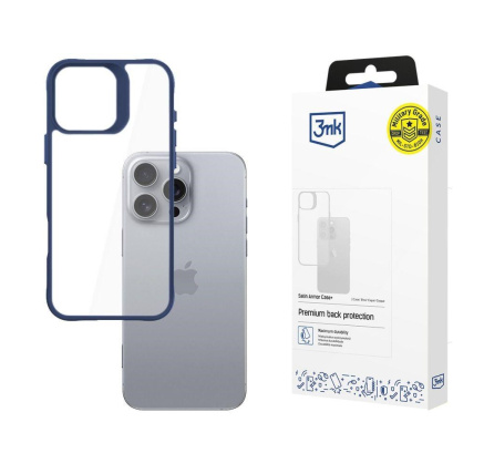 3mk ochranný kryt Satin Armor Case+ Blue pro Apple iPhone 16 Pro Max 3mk ochranný kryt Satin Armor Case+ Blue pro Apple iPhone 16 Pro Max