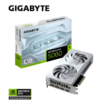 GIGABYTE VGA NVIDIA GeForce RTX 5060 EAGLE ICE OC 8G, 8G GDDR7, 3xDP, 1xHDMI