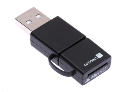 CONNECT IT SMART OTG čtečka MicroSD/HC pro mobilní telefony a PC
