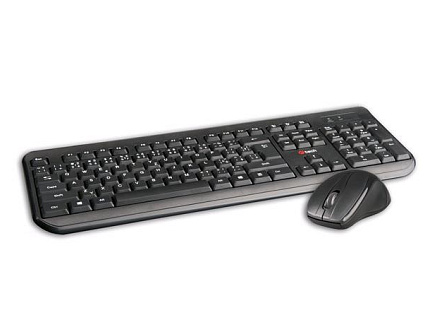 C-TECH klávesnice s myší WLKMC-01, USB, černá, wireless, CZ+SK C-TECH klávesnice s myší WLKMC-01, USB, černá, wireless, CZ+SK