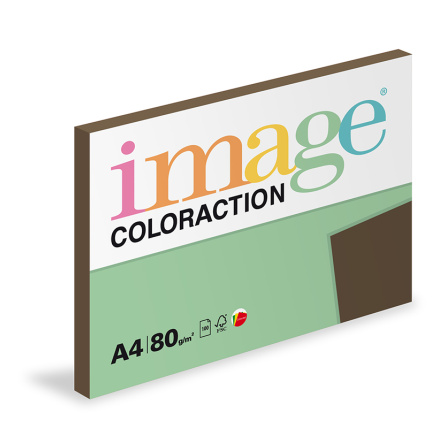 Antalis Papír Image Coloraction Brown - sytá hnědá - papír pro výtvarné potřeby A4 (80g/100ks)